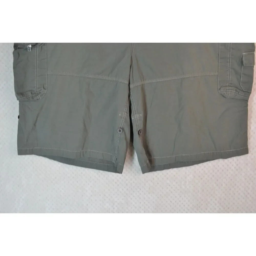 King Size Men's 52 Grey Cargo High Rise 13 inch Shorts